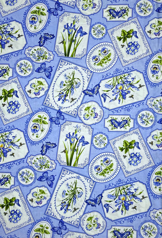 BOTANICAL BLUES 20457-42 FRAMES