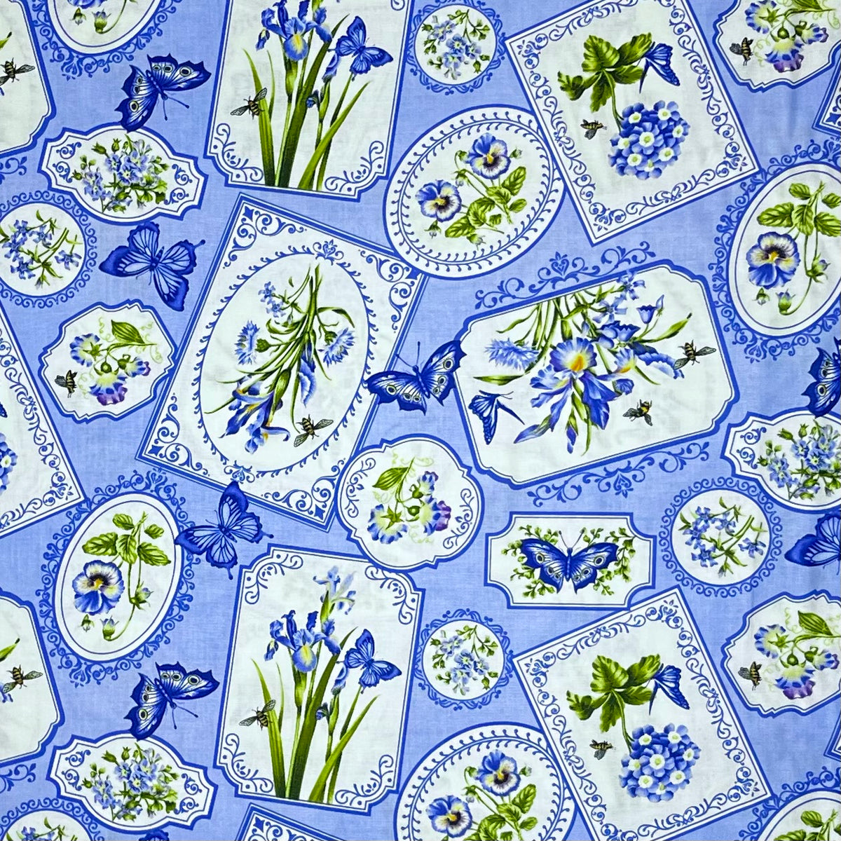 BOTANICAL BLUES 20457-42 FRAMES