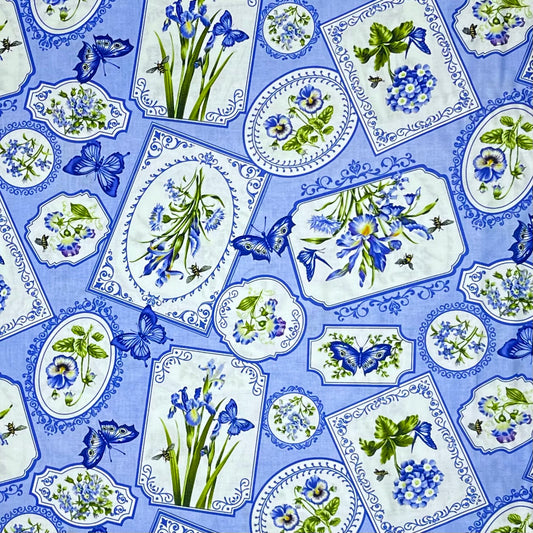 BOTANICAL BLUES 20457-42 FRAMES