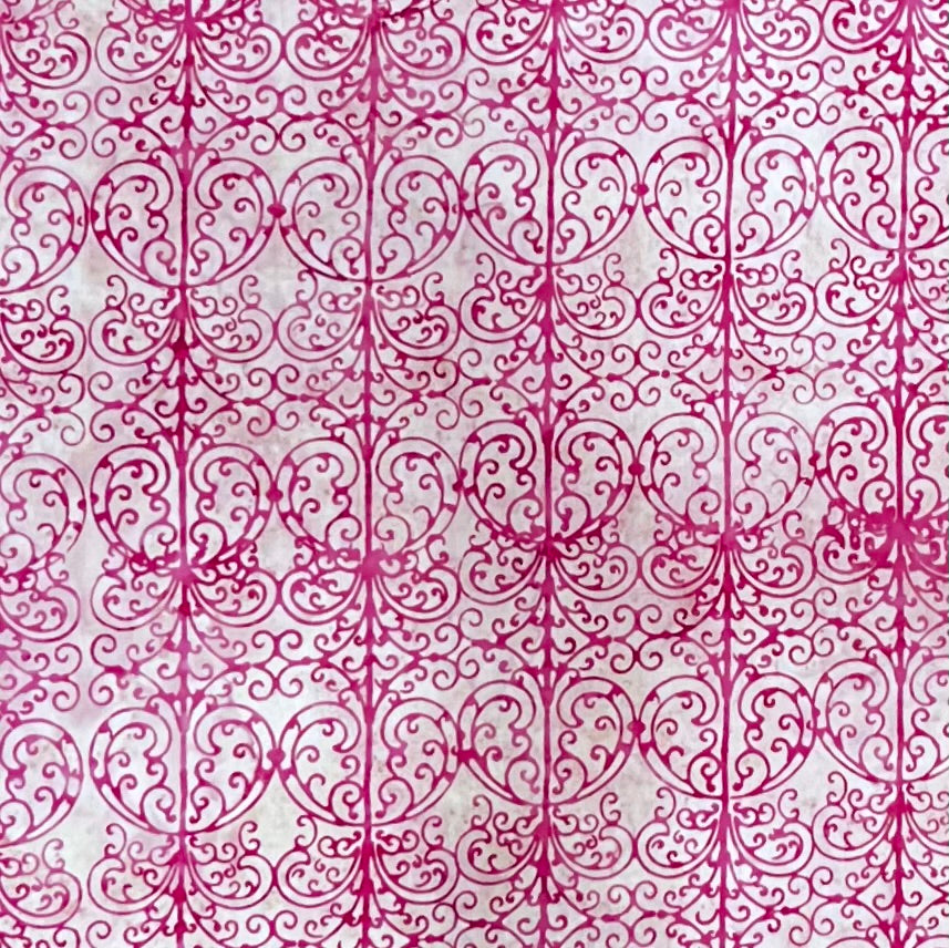 GARDEN PARTY GAZEBO 4210-406 RASPBERRY BATIK
