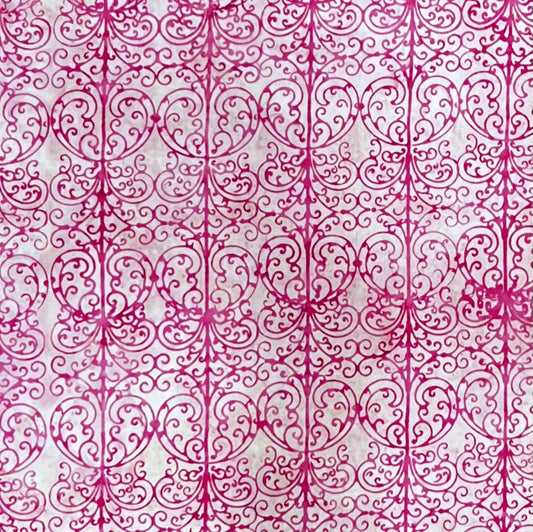 GARDEN PARTY GAZEBO 4210-406 RASPBERRY BATIK