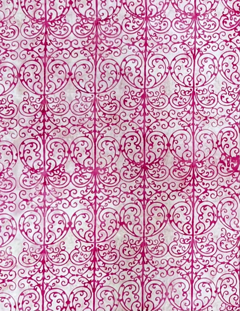 GARDEN PARTY GAZEBO 4210-406 RASPBERRY BATIK
