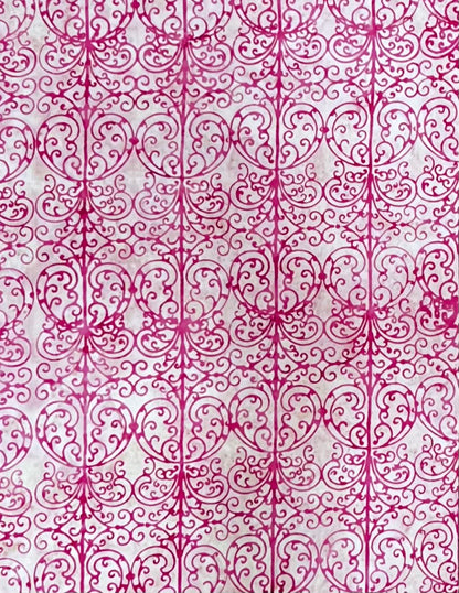 GARDEN PARTY GAZEBO 4210-406 RASPBERRY BATIK