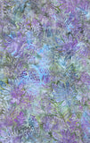 KG02-P1 PURPLE/GREEN LEAF BATIK