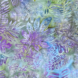 KG02-P1 PURPLE/GREEN LEAF BATIK