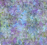 KG02-P1 PURPLE/GREEN LEAF BATIK