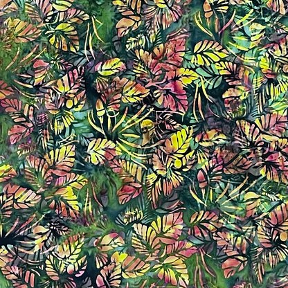IB108-C1 SUNSET GREEN FOREST BATIK