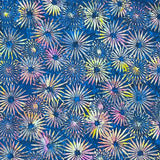KI02-F1 AUTUMN NAVY BLOOM BATIK
