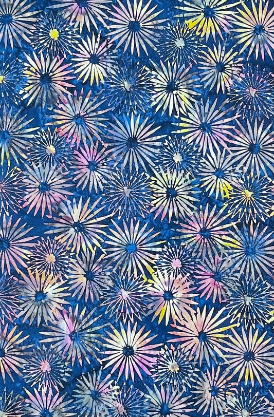 KI02-F1 AUTUMN NAVY BLOOM BATIK