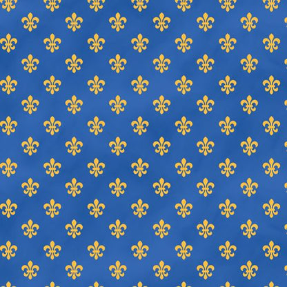 LITTLE KINGS QUEST FLEUR DE LIS DEEP BLUE 20776