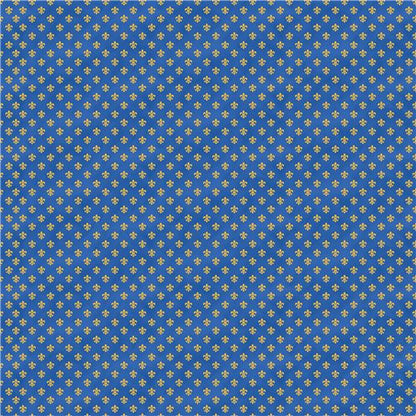 LITTLE KINGS QUEST FLEUR DE LIS DEEP BLUE 20776