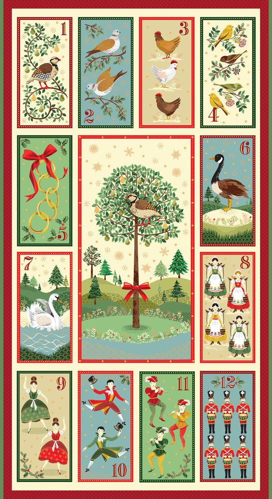 12 DAYS OF CHRISTMAS PANEL