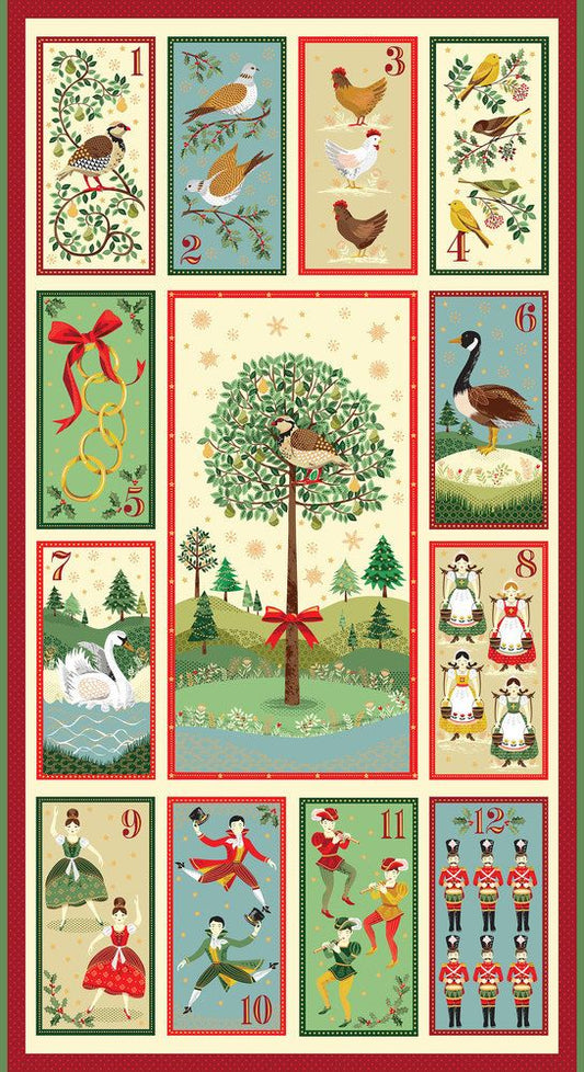 12 DAYS OF CHRISTMAS PANEL