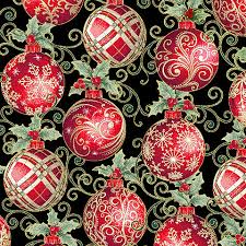 WINTER ELEGANCE ORNAMENTS BLACK