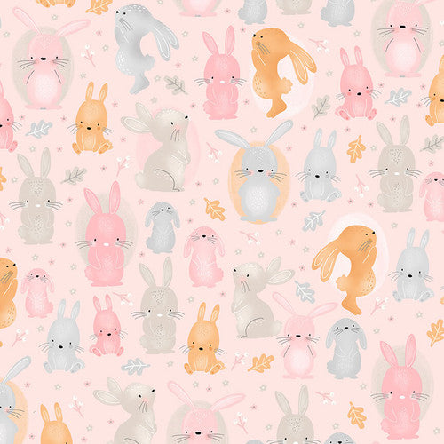 COMFY FLANNEL 0908-22 BUNNIES PINK