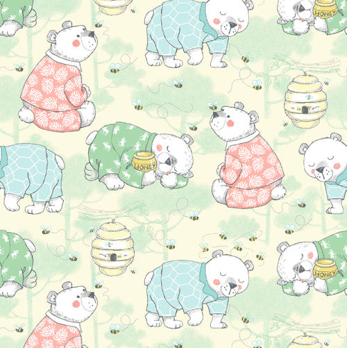 COMFY FLANNEL 16792-15 BEARS YELLOW