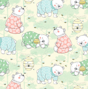 COMFY FLANNEL 16792-15 BEARS YELLOW