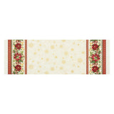 HOLIDAY FLOURISH 11 WIDE 17343-223 GOLD TABLE CLOTH