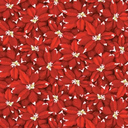 UNDER THE PINES 21541-317 POINSETTAS RED