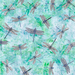 FRESH CATCH 27208 - Q DRAGONFLIES LT TURQUOISE