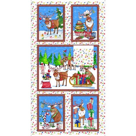 REINDEER ANTICS 27215-X REINDEER ANTICS PANEL