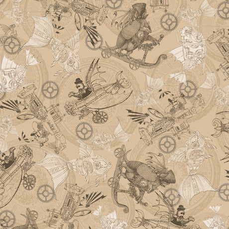 FANTASY & FICTION 27552-A STEAM PUNK TOSSED TAN