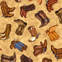 LIL' BIT COUNTRY COWBOY BOOTS TAN