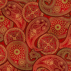 LIL' BIT COUNTRY PAISLEY RUST