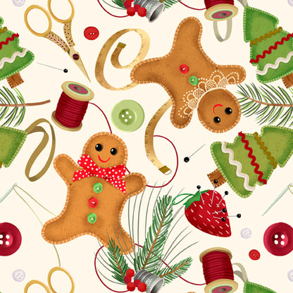 28908-E HAPPINESS IS HOMEMADE XMAS GINGERBREAD MEN