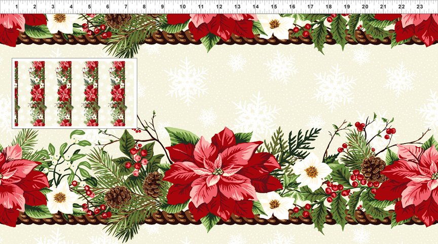 WINTER TWIST 2WT1 RED POINSETTIA BORDER