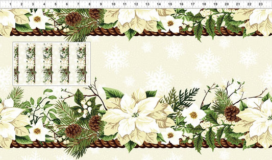 WINTER TWIST 2WT2 WHITE POINSETTIA BORDER