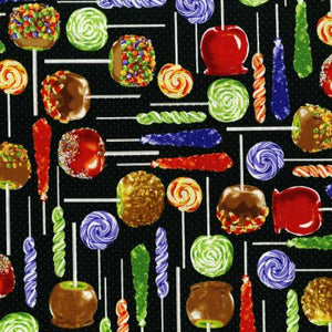 3108-001 SPOOKY SNACKS Sticky Situation - Midnight Fabric