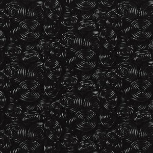 3112-001 SPOOKY SNACKS - Licorice Whirl - Black Fabric