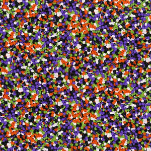3113-001 SPOOKY SNACKS -  Beware The Sprinkles - Violet Fabric