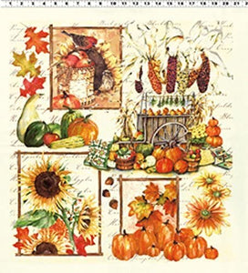 AUTUMN SPLENDOR Y1221P-2 CREAM PANEL