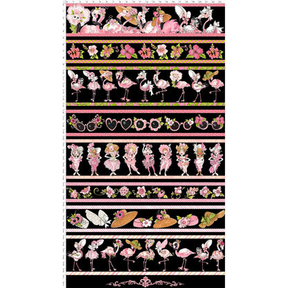 692-331 FLAMINGO BORDER PRINT