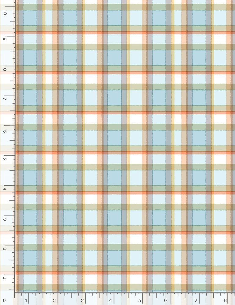 BUNNIES C7558-MULTI  PLAID