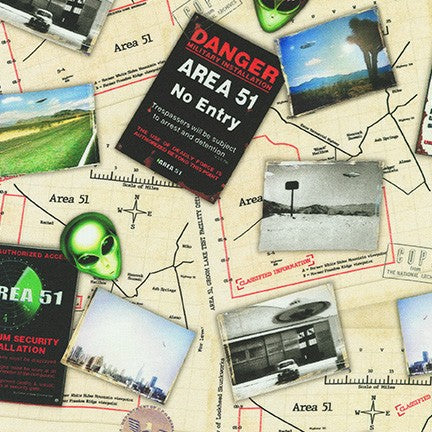 AREA 51 19545-283 EERIE MAPS AND SIGNS