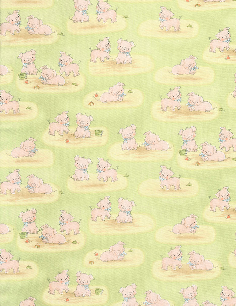 PIGS  BUNNIES-C5830 GREEN