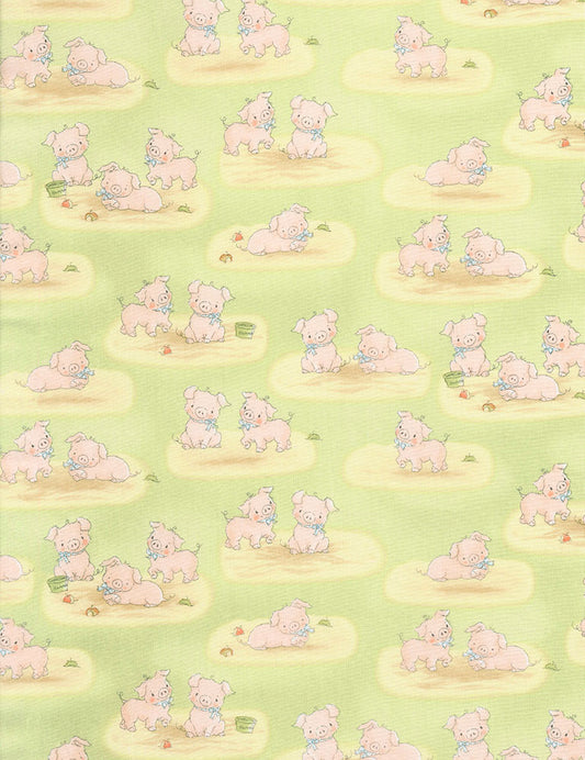 PIGS  BUNNIES-C5830 GREEN