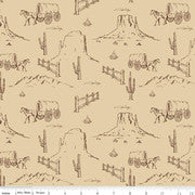 JOHN WAYNE C8572 WESTERN TOILE TAN