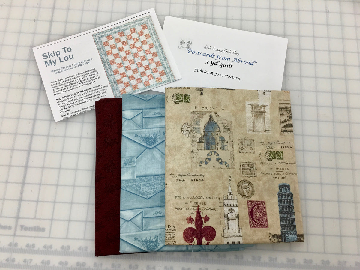 "POSTCARDS FROM ABROAD" QUILT KIT