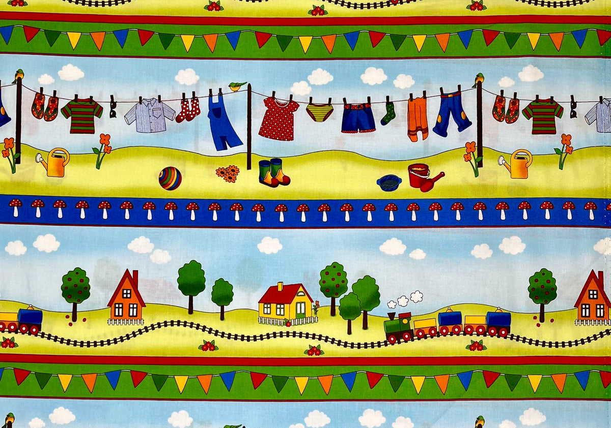 YOUR LITTLE WORLD 4507-380 BLOCKS BORDER PRINT