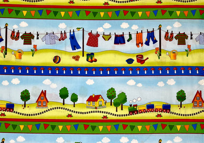 YOUR LITTLE WORLD 4507-380 BLOCKS BORDER PRINT