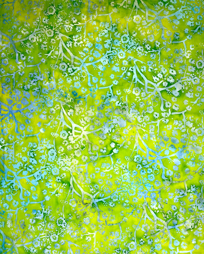 KH07-01 GREEN/BLUE FLORAL