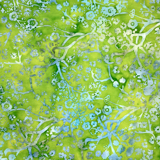 KH07-01 GREEN/BLUE FLORAL