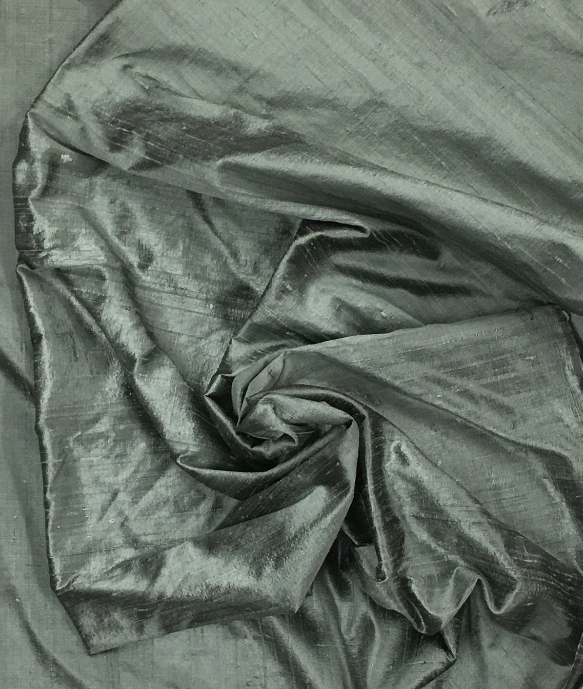 DUPIONI SILK GREEN/GREY