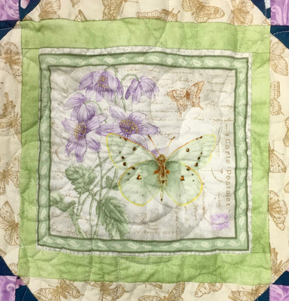 SPRING BUTTERFLIES FINISHED QUILT