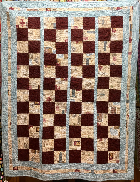 "POSTCARDS FROM ABROAD" QUILT KIT
