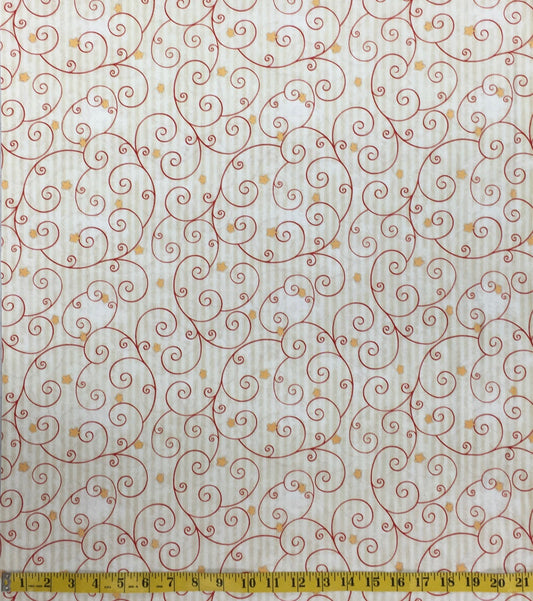 BELIEVE 6238-44 RED SCROLL